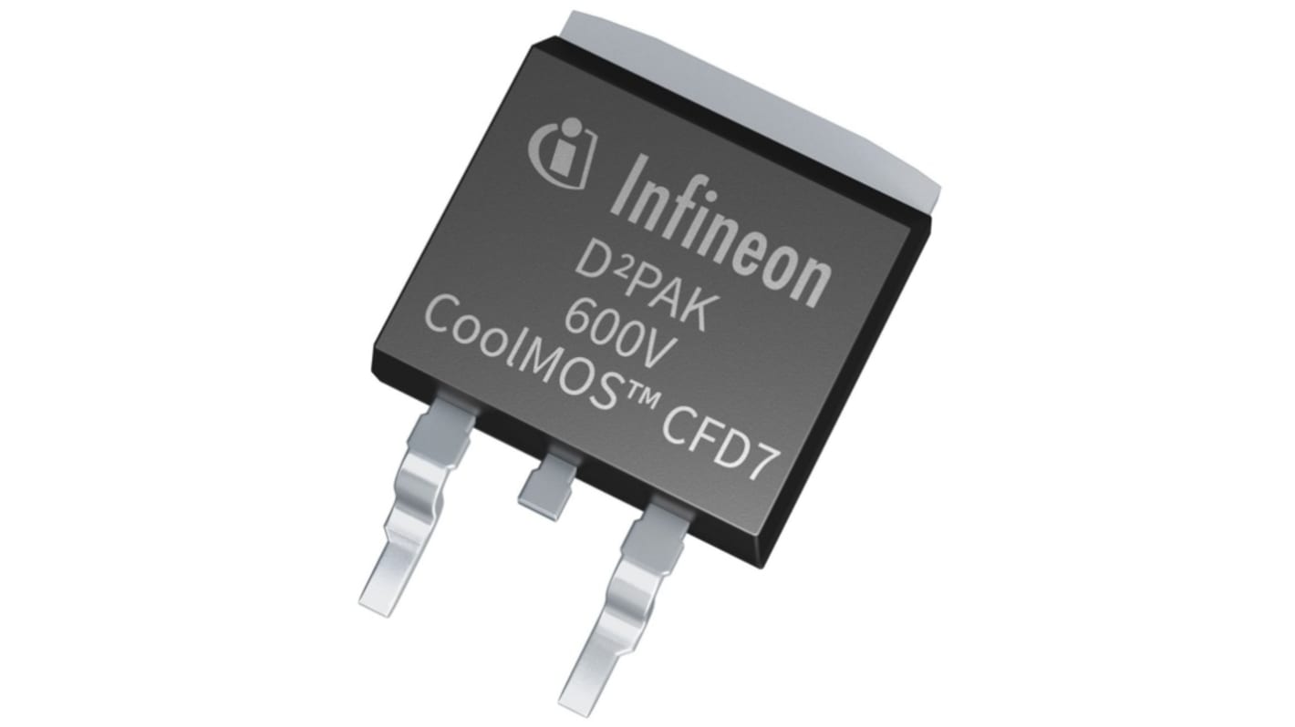 N-Channel MOSFET, 38 A, 600 V, 3-Pin D2PAK Infineon IPB60R055CFD7ATMA1