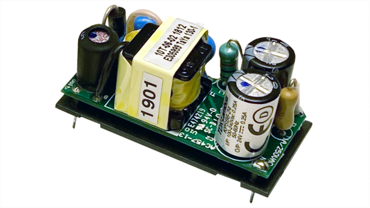 TDK-Lambda Switching Power Supply, KPSB6-3R3, 3.3V dc, 1.5A, 5W, Dual Output, 90 → 264V ac Input Voltage