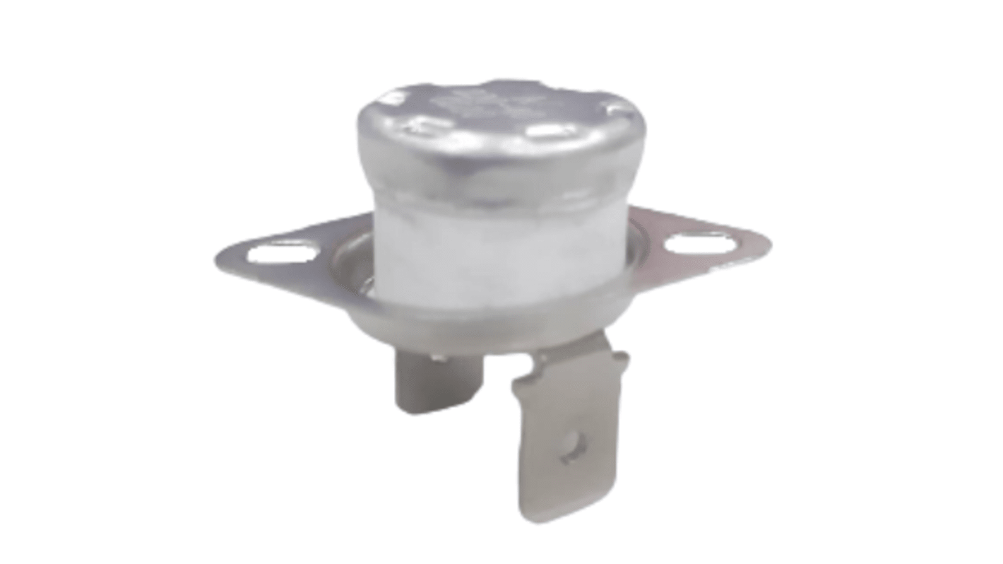 RS PRO Bi-Metallic Thermostat, Opens at 200°C, Closes at 160°C, +250°C Max, NC, Automatic Reset