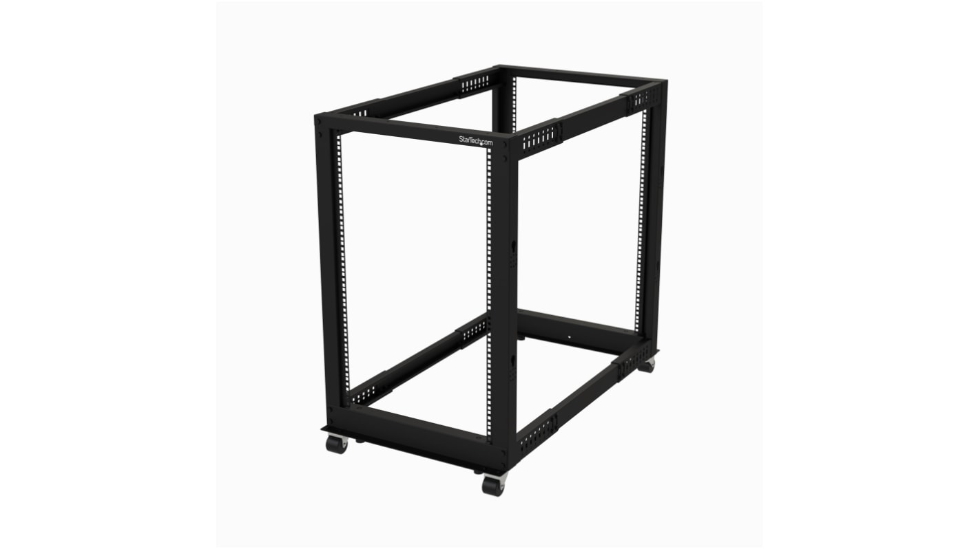 4POSTRACK18U Black 18U Steel Server Rack , with 4Post