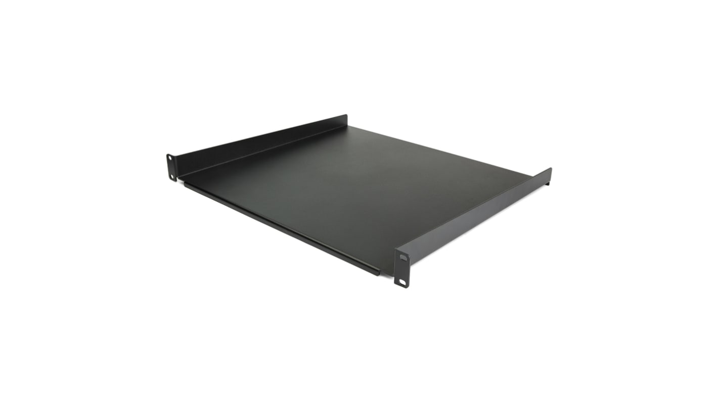 StarTech.com Black Shelf, 1U, 20kg Load, 483mm x 401mm