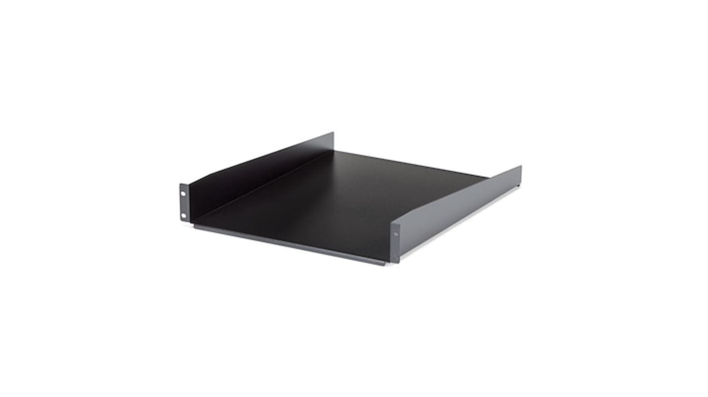 StarTech.com Black Shelf, 2U, 23kg Load, 465mm x 558mm