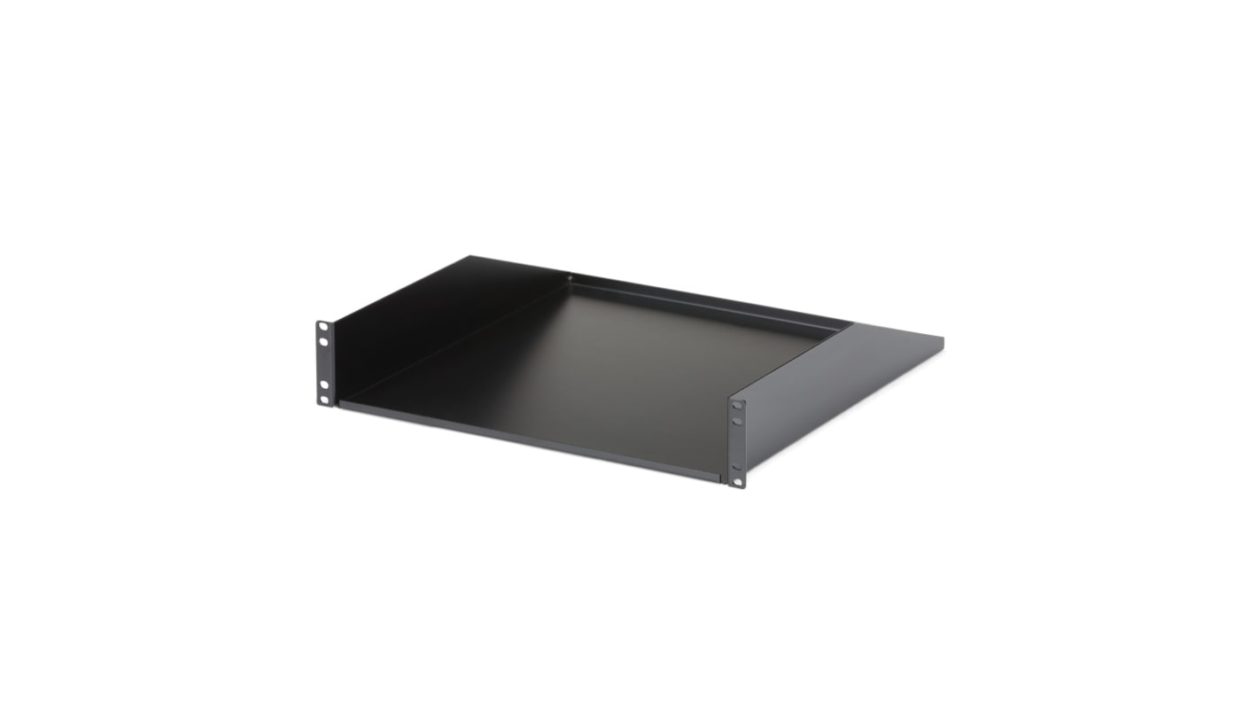 StarTech.com Black Cantilever Shelf, 2U, 465mm x 460mm