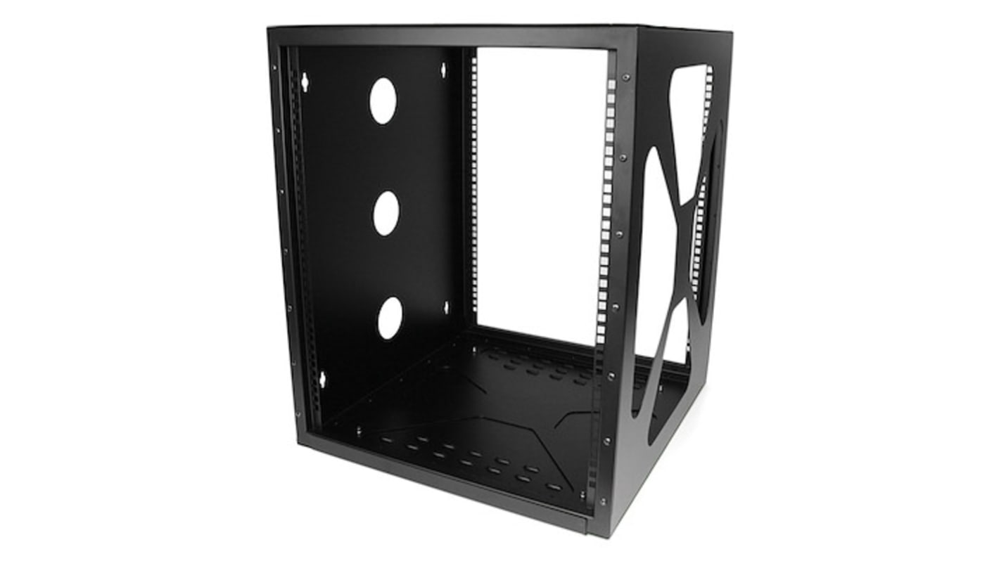 StarTech.com Black 12U Steel Server Rack , with 4-Post Frame