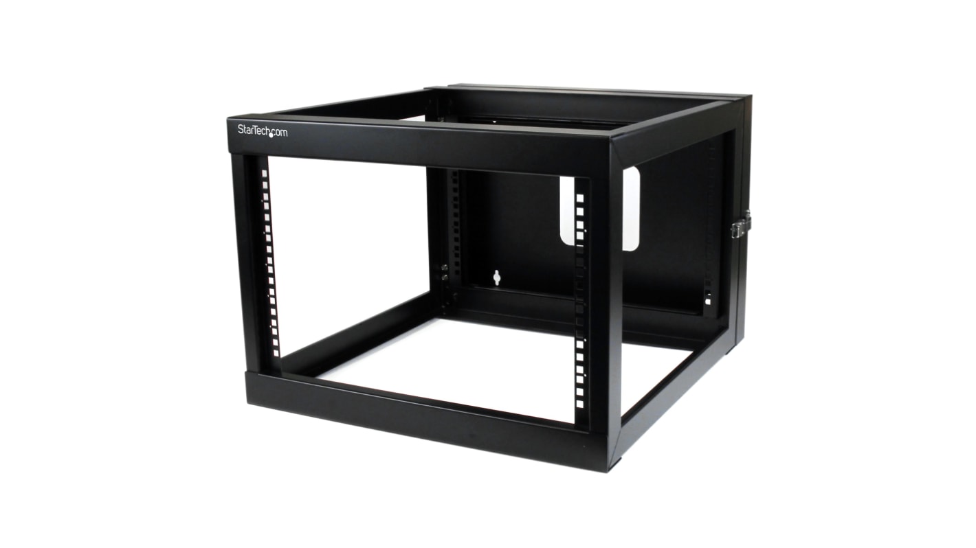 StarTech.com Black 6U Steel Server Rack , with 4-Post Wall Mount Frame