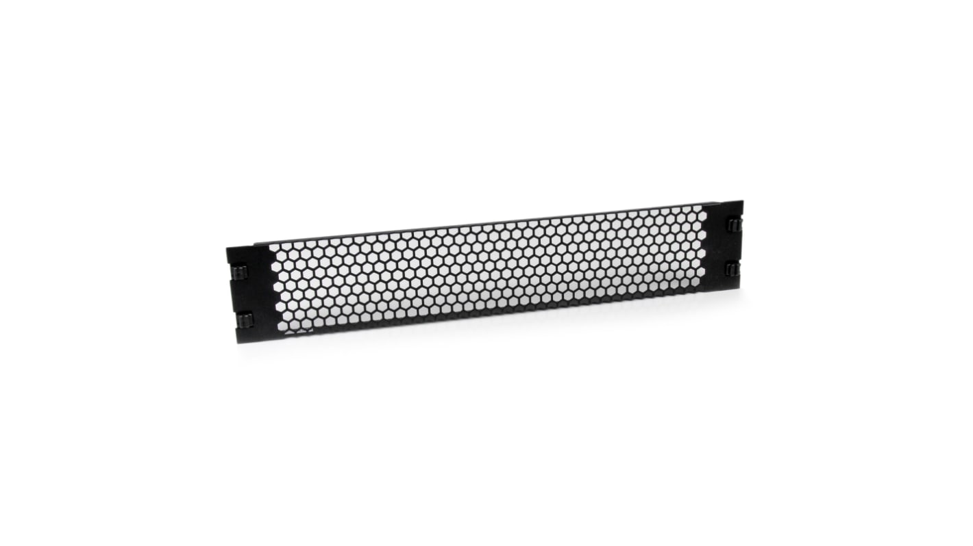 StarTech.com Black Steel Ventilated Front Panel, 2U, 95HP, Ventilated, 0.3 x 19 x 1.8in