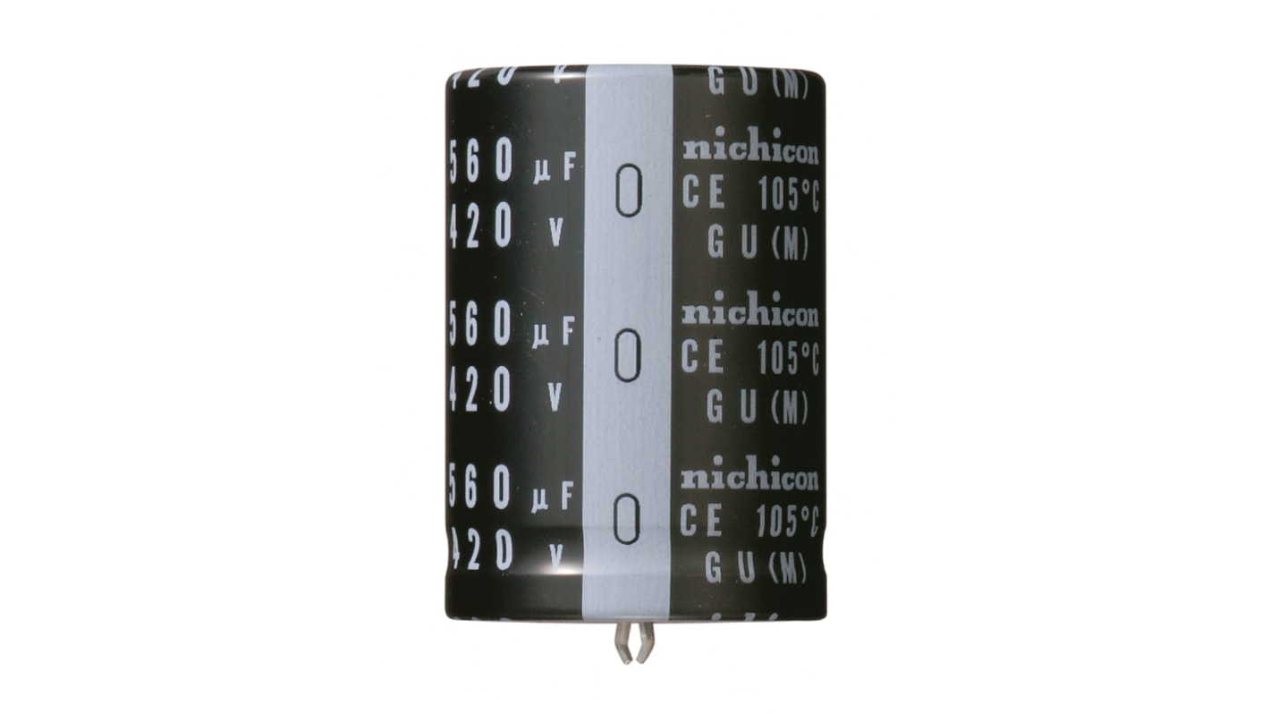 Nichicon 1000μF Aluminium Electrolytic Capacitor 100V dc, Snap-In - LGU2A102MELZ