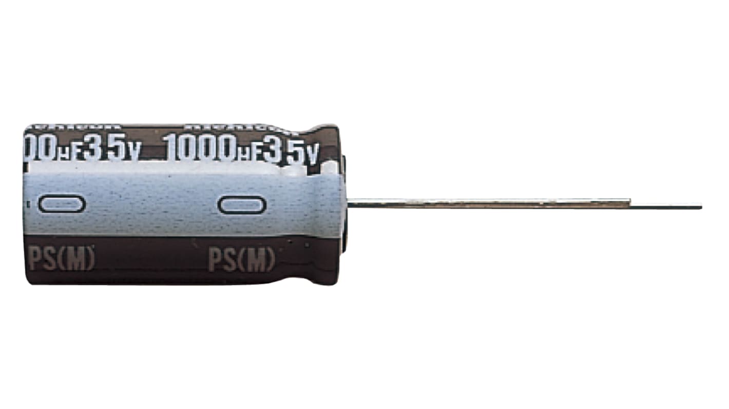 Nichicon 470μF Aluminium Electrolytic Capacitor 100V dc, Radial, Through Hole - UPS2A471MHD