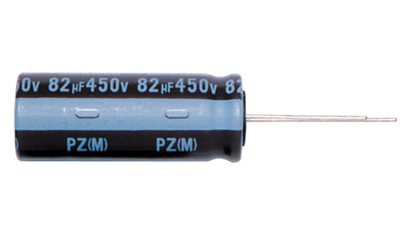 Nichicon 100μF Aluminium Electrolytic Capacitor 400V dc, Radial, Through Hole - UPZ2G101MHD