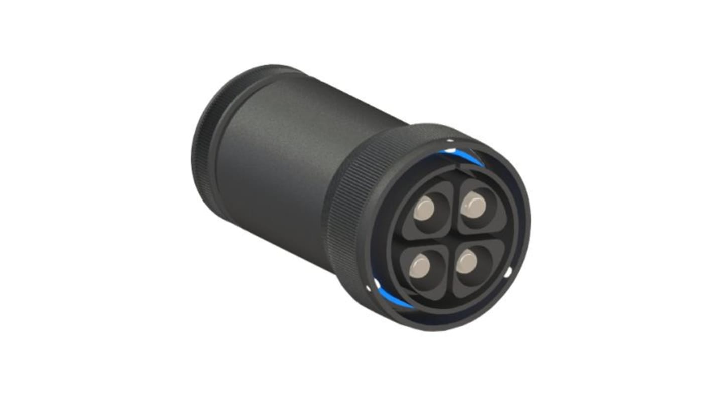 Bulgin Circular Connector, 4 Contacts, Cable Mount, Plug, Male, IP68, Buccaneer 9000 High Power Series