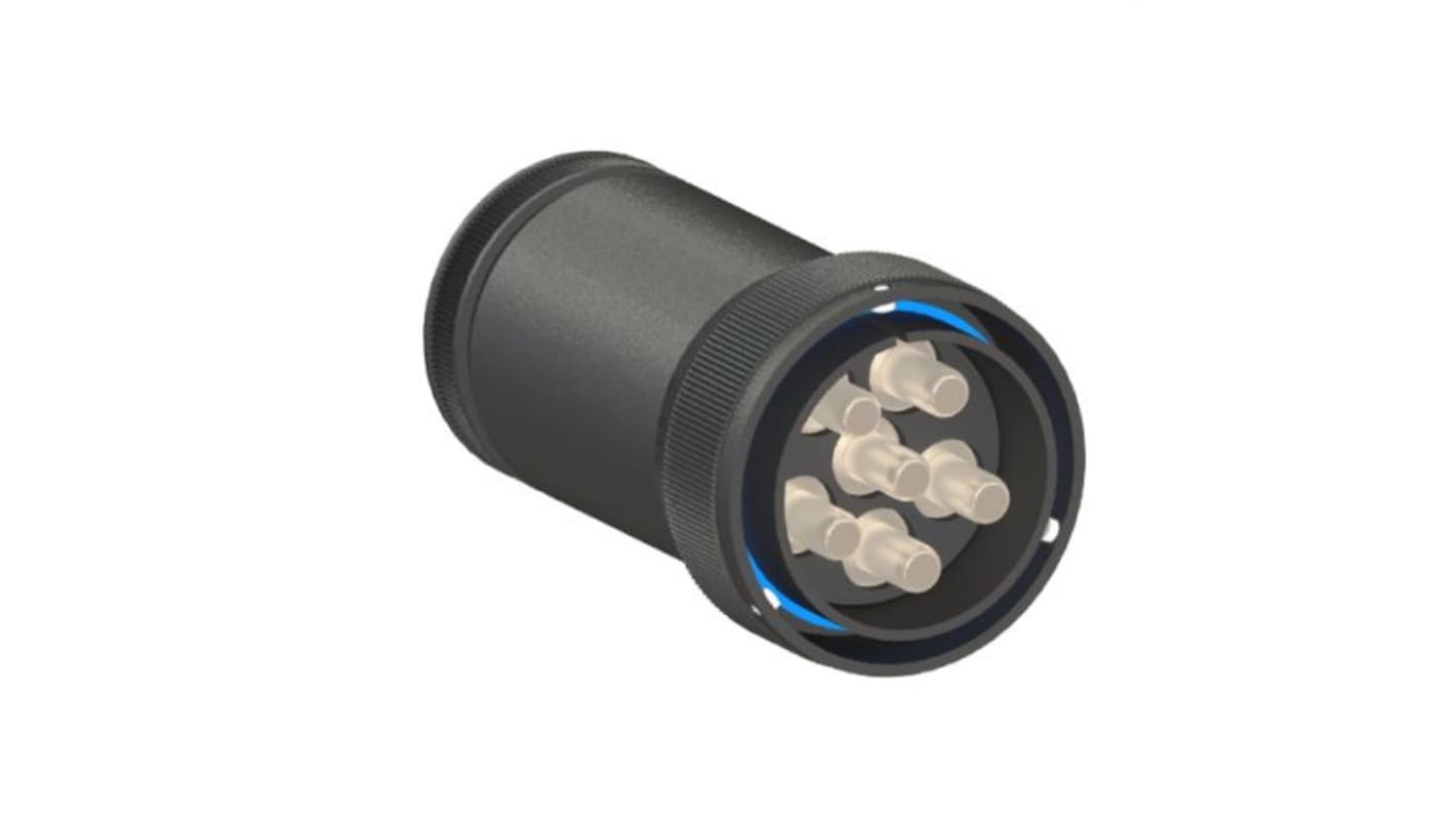 Bulgin Circular Connector, 6 Contacts, Cable Mount, Plug, Male, IP68, Buccaneer 9000 High Power Series