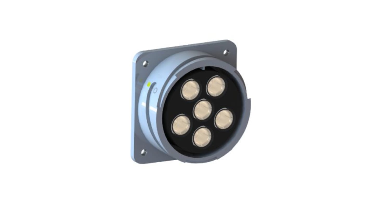 Bulgin Circular Connector, 6 Contacts, Panel Mount, Socket, Female, IP68, Buccaneer 9000 High Power Series