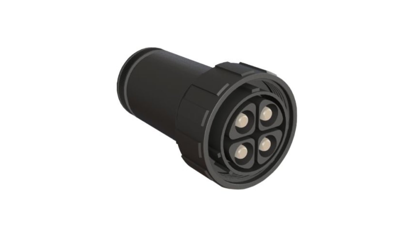 Bulgin Circular Connector, 4 Contacts, Cable Mount, Plug, Male, IP68, Buccaneer 9000 High Power Series