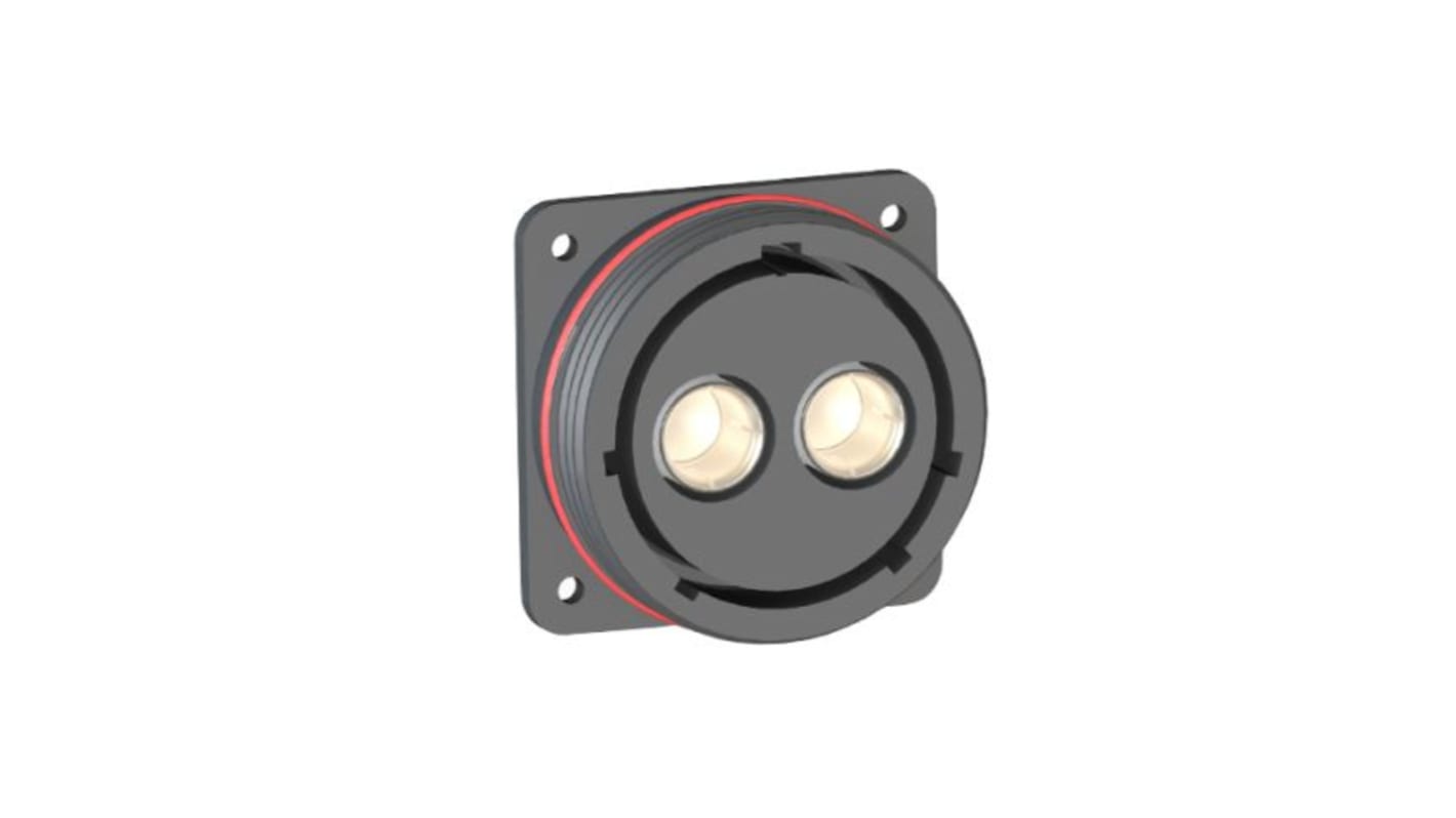 Bulgin Circular Connector, 2 Contacts, Panel Mount, Socket, Female, IP68, Buccaneer 9000 High Power Series