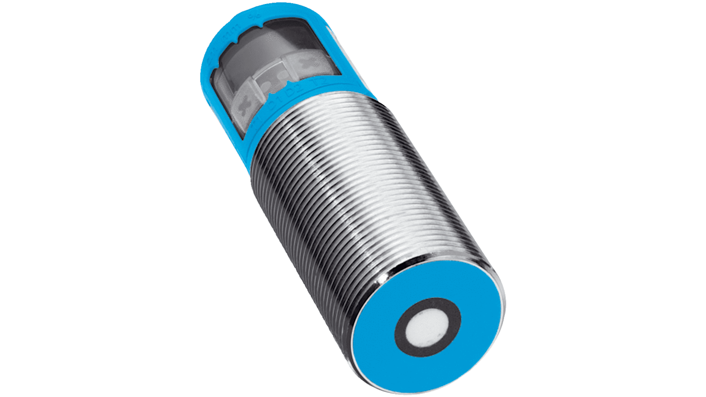 Sick Ultrasonic Barrel-Style Proximity Sensor, M30 x 1.5, 30 → 250 mm Detection, PNP Output, 9 → 30 V,