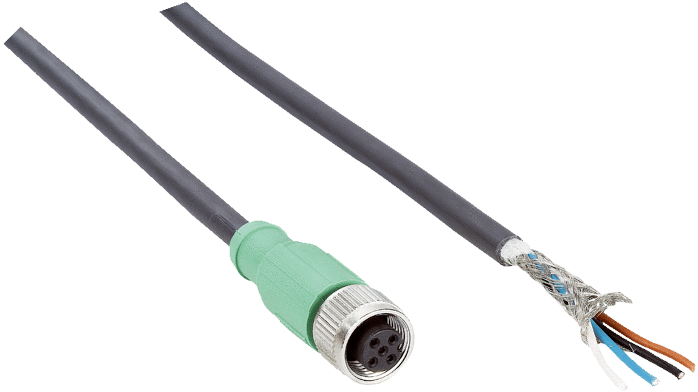 Sick Female 5 way M12 to Unterminated Sensor Actuator Cable, 20m