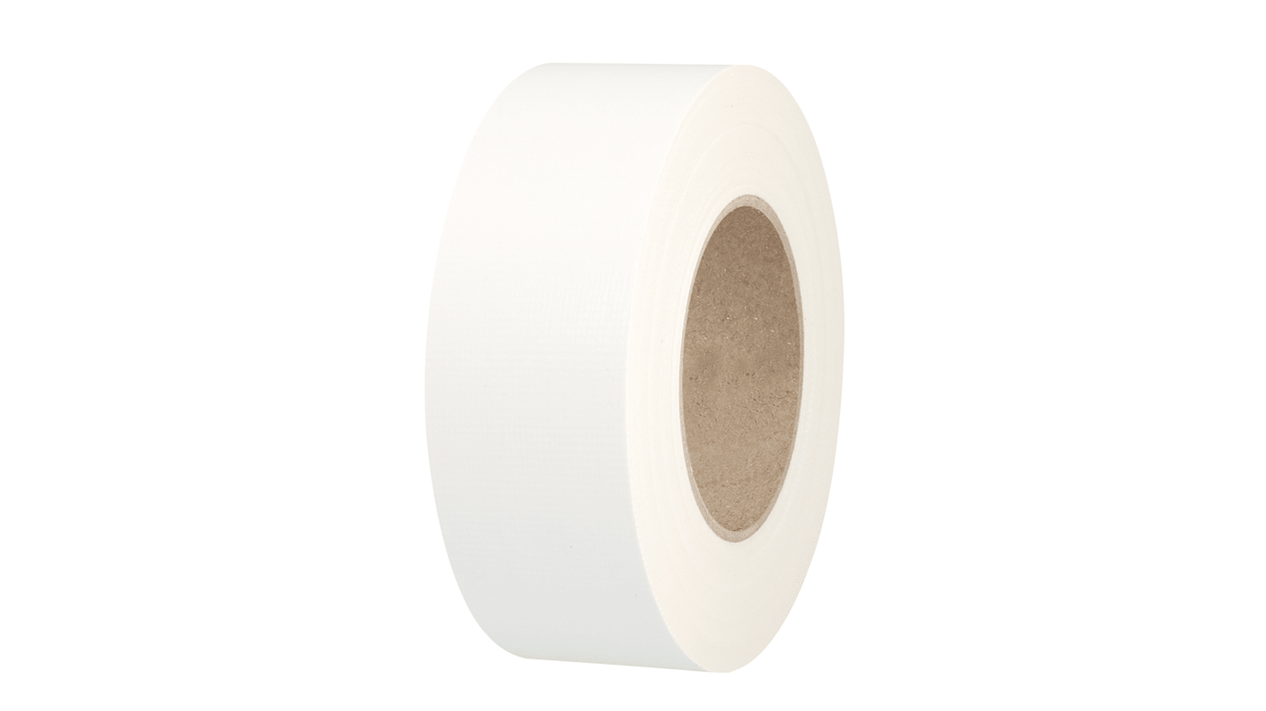 Nastro telato Bianco in Tessuto RS PRO AT0175, 50mm x 50m x 0.23mm