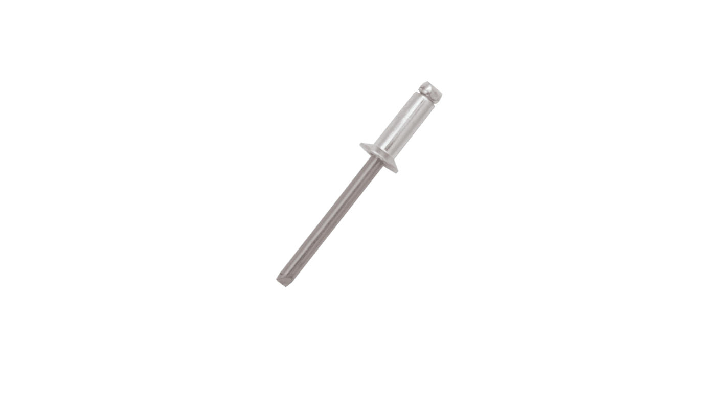 Remache ciego RS PRO de aluminio, Ø 3.2mm x 14mm, color Plata