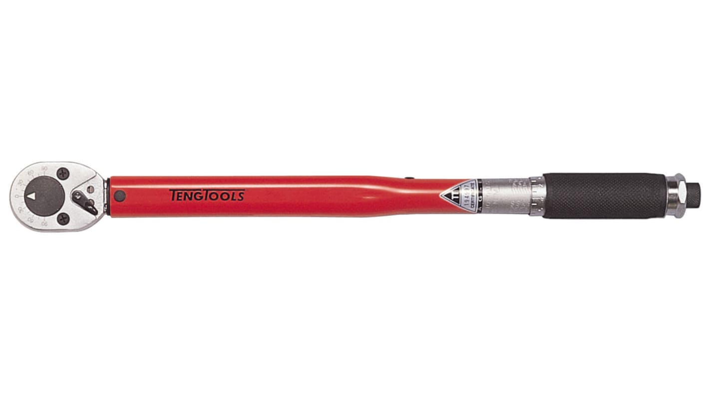 Teng Tools Click Torque Wrench, 70 → 350Nm, 1/2 in Drive, Square Drive - RS Calibrated