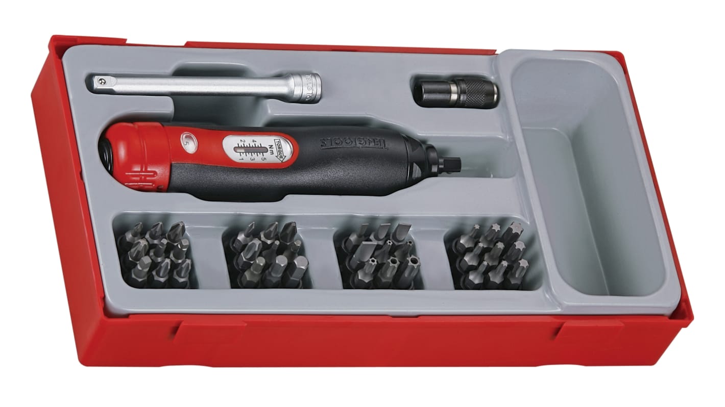 Teng Tools Torque Screwdriver & Bit Set, ESD Safe