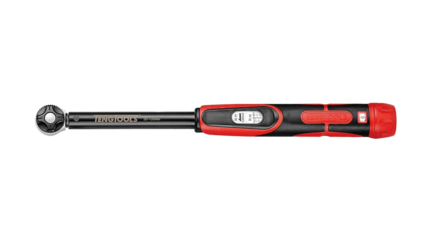 Teng Tools Click Torque Wrench, 100Nm, 1/2 in Drive, Square Drive