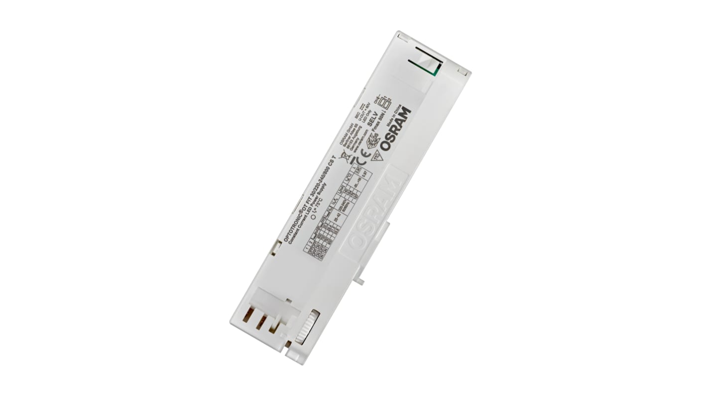 Driver LED corriente constante Osram OT Fit, IN: 220 → 240 V., OUT: 25 → 42V, 800mA, 30W, no regulable