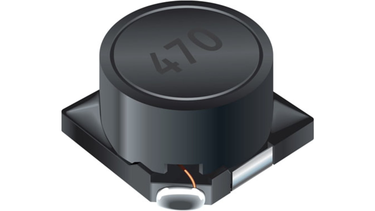 Bourns, SRR7045 Shielded Wire-wound SMD Inductor with a Ferrite Core, 10 μH 20% 2A Idc Q:40