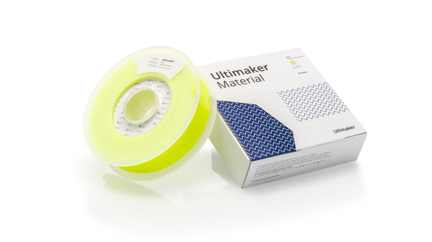 Ultimaker PET-G 3D-Drucker Filament zur Verwendung mit Jeder 3D-Drucker, Gelb, 2.85mm, FDM, 750g