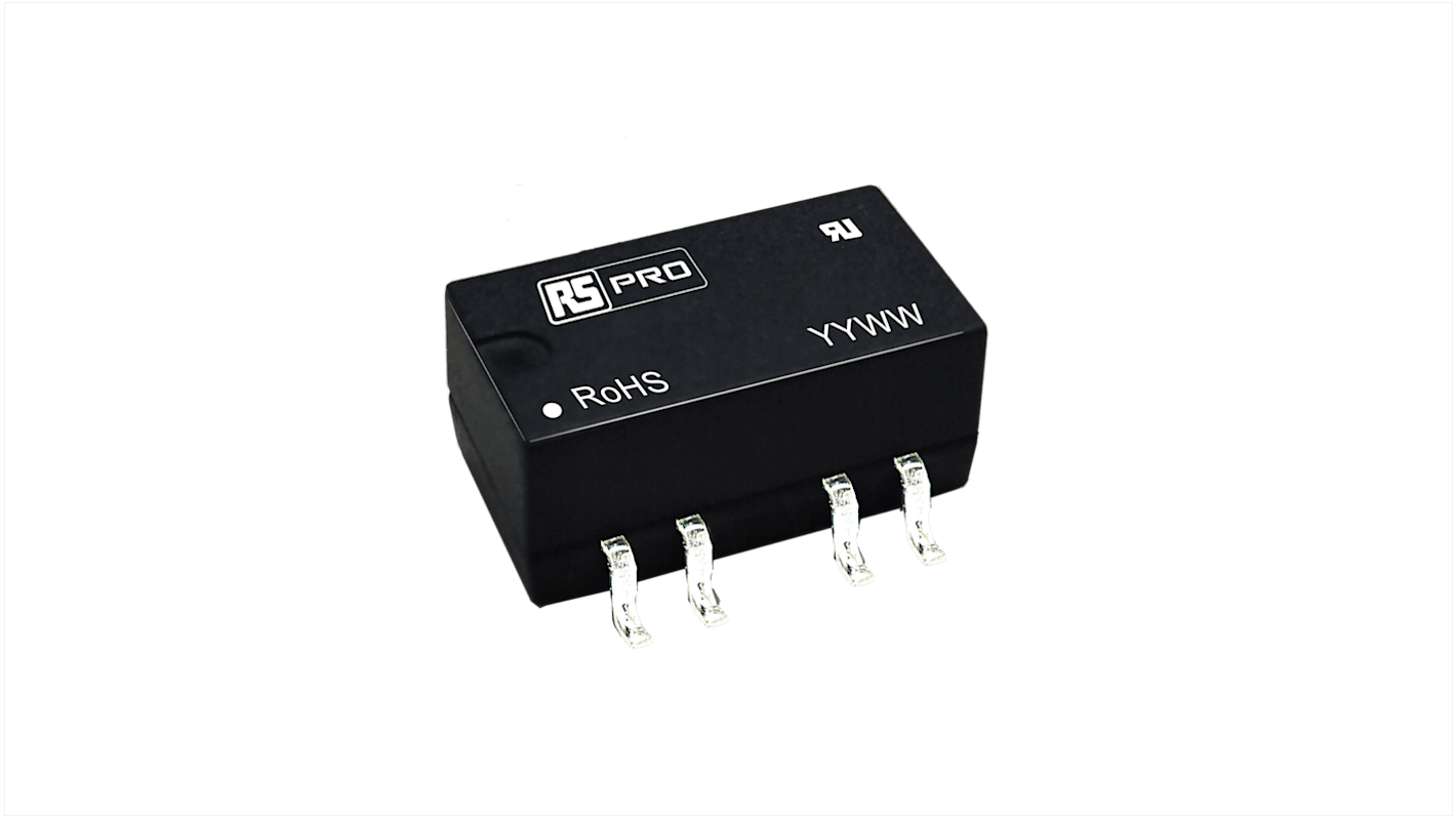 RS PRO DC/DC-Wandler 1W 12 V dc IN, ±12V dc OUT / 42mA 1.5kV