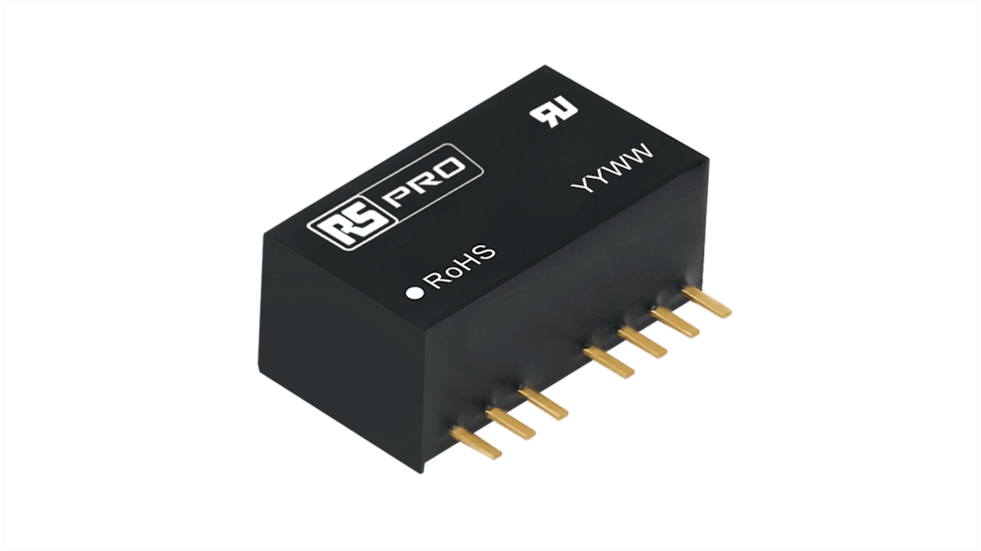 RS PRO DC-DC Converter, ±12V dc/, 4.5 → 36 V dc Input, 3W, PCB Mount