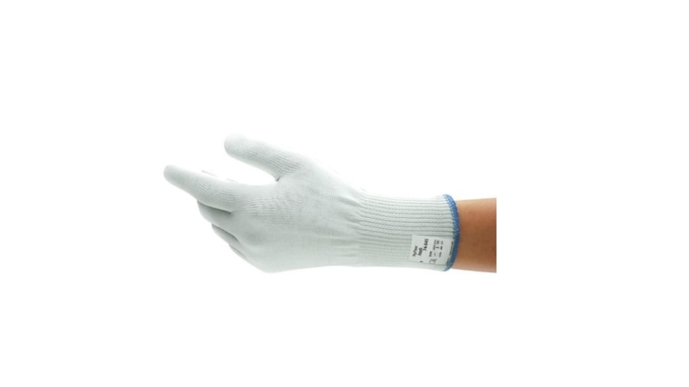 Ansell HyFlex White Dyneema Cut Resistant Cut Resistant Gloves, Size 6