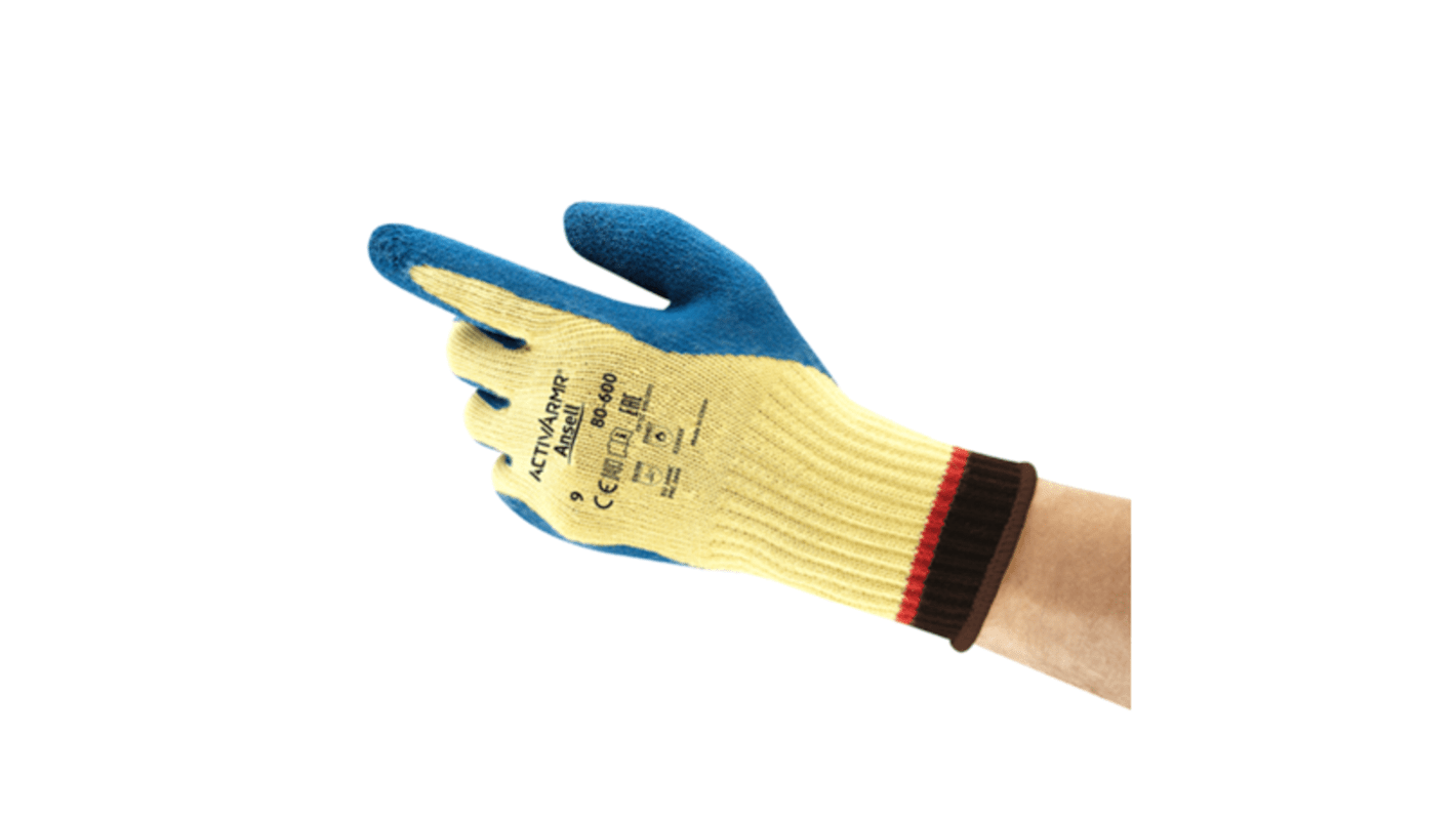 Ansell PowerFlex Blue Kevlar Cut Resistant Cut Resistant Gloves, Size 7, Small