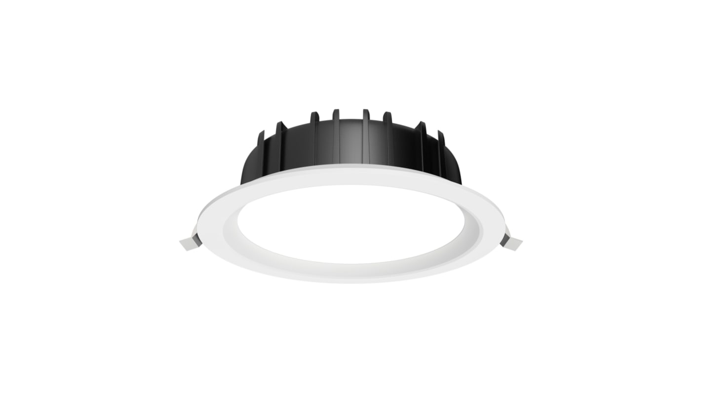 Faretto da incasso LED, 220 → 240 V, 24 W, 220 x 69 mm, col. Bianco
