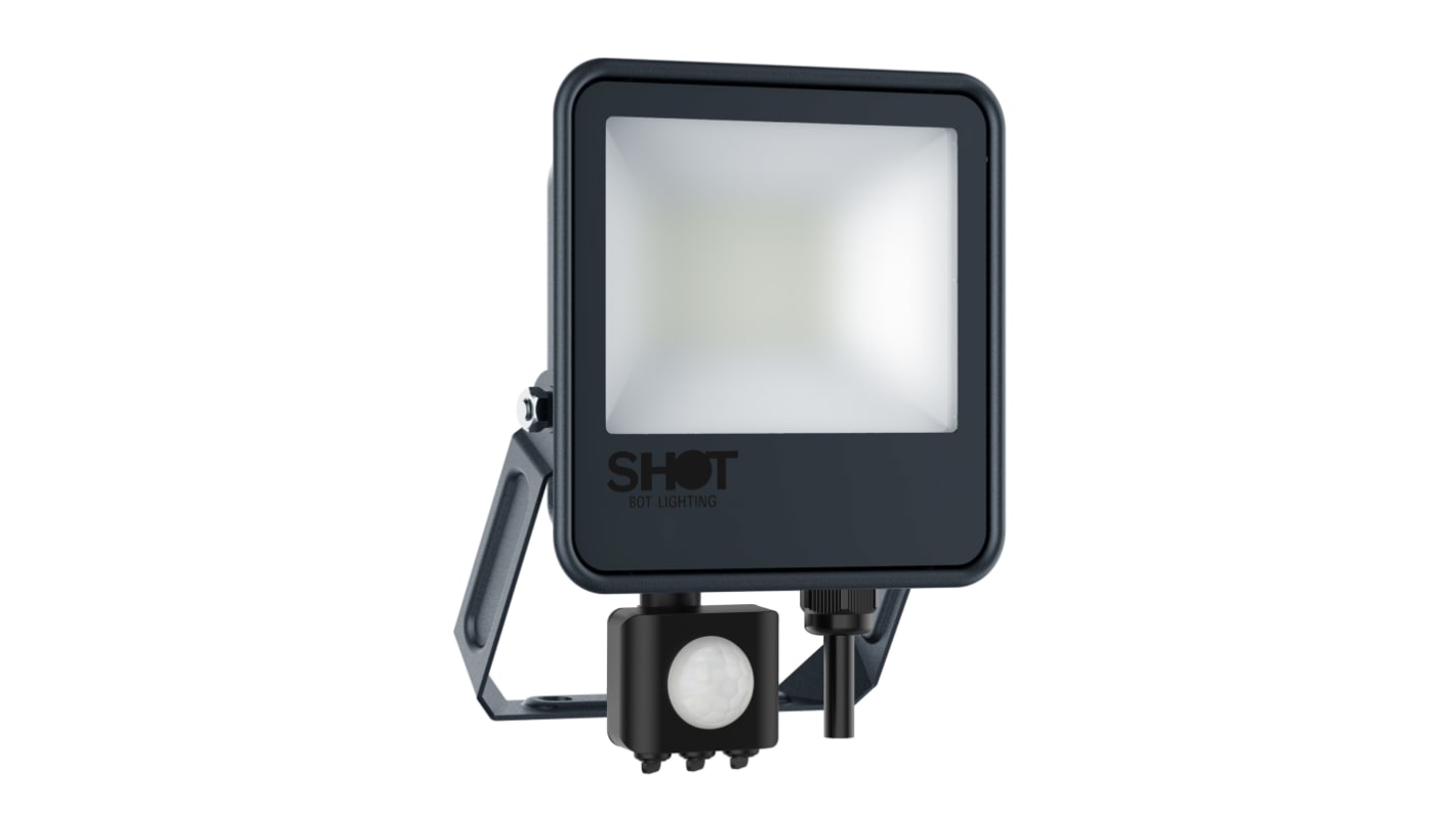 SHOT ORLANDO, Security Floodlight, 20 W, 2200 lm, IP65 PIR, 220 → 240 V ac