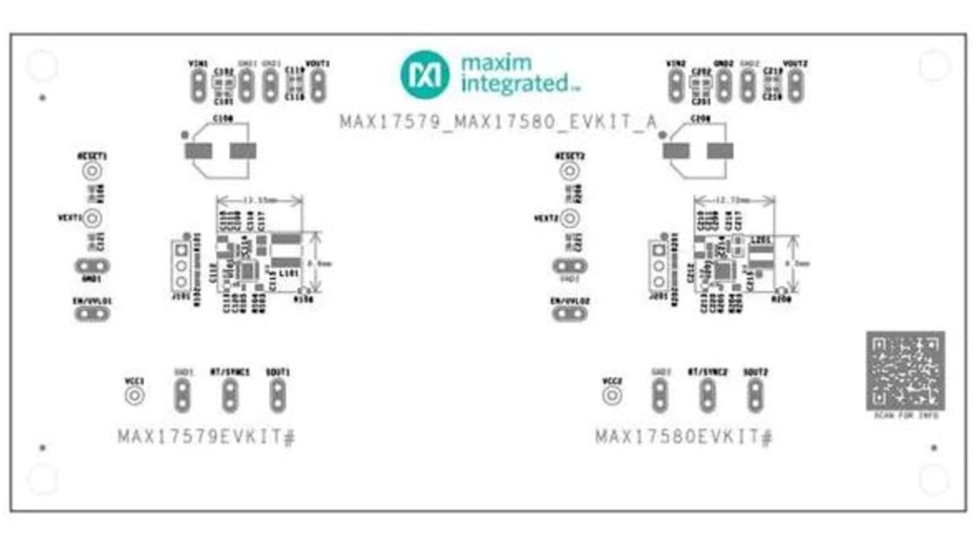 Maxim Integrated MAX17580 Evaluierungsbausatz, MAX17579EVKIT DC/DC-Konverter