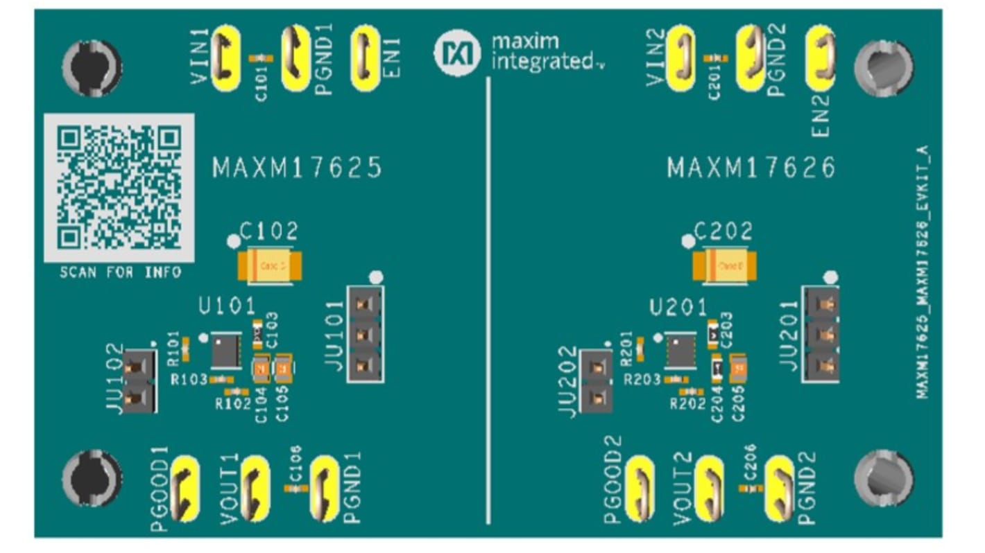 Maxim Integrated MAXM17625/MAXM17626 Evaluation Kits Step-Down Regulator for MAXM17625/MAXM17626 Modules for Modules