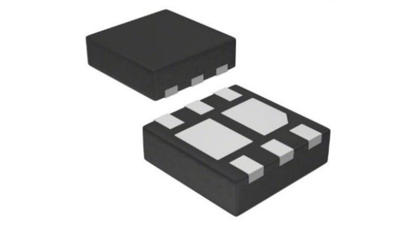 Dual P-Channel MOSFET, 2.5 A, 60 V, 8-Pin DFN2020 ROHM UT6JC5TCR