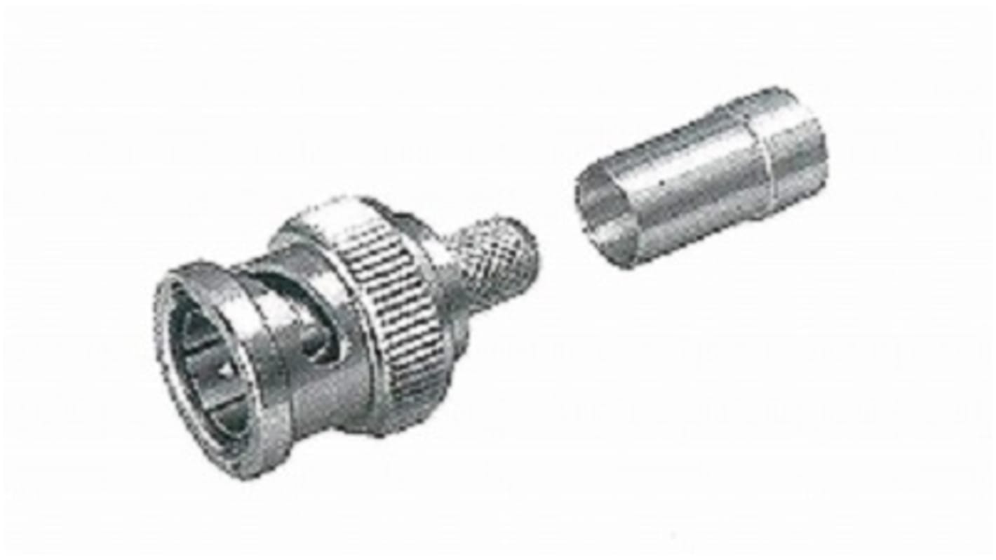 Tajimi Electronics BNC753 Series, Plug Cable Mount BNC Connector, 75Ω, Crimp Termination, Straight Body