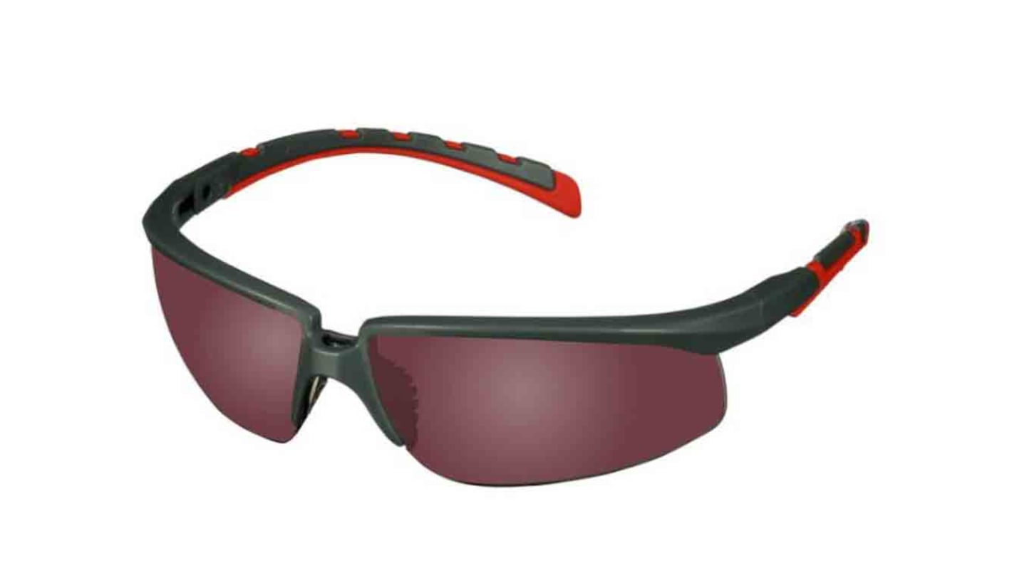 Lunettes de protection 3M Solus 2000 Rouge Polycarbonate , Résistant aux rayures