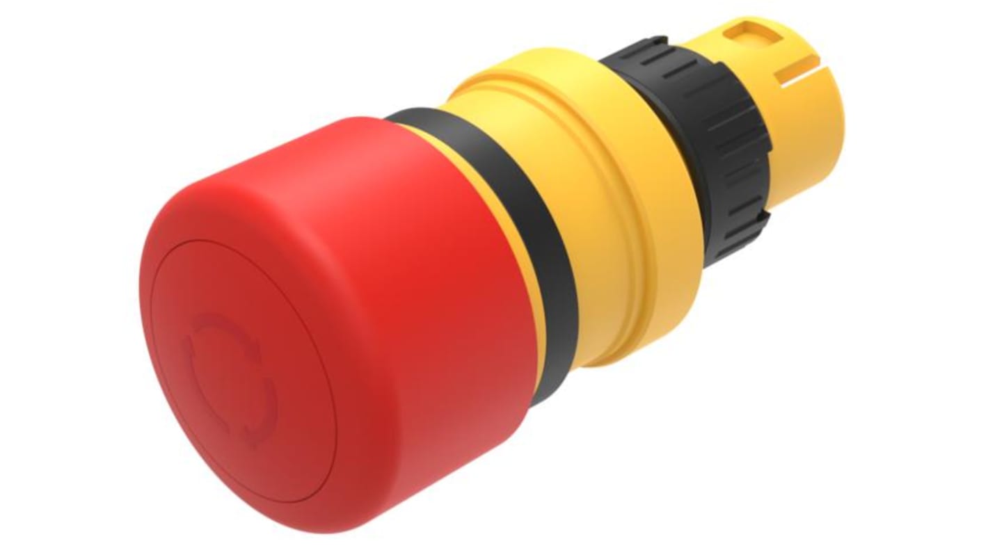 EAO 61 Series Series Red Maintained Push Button Head, 22mm Cutout