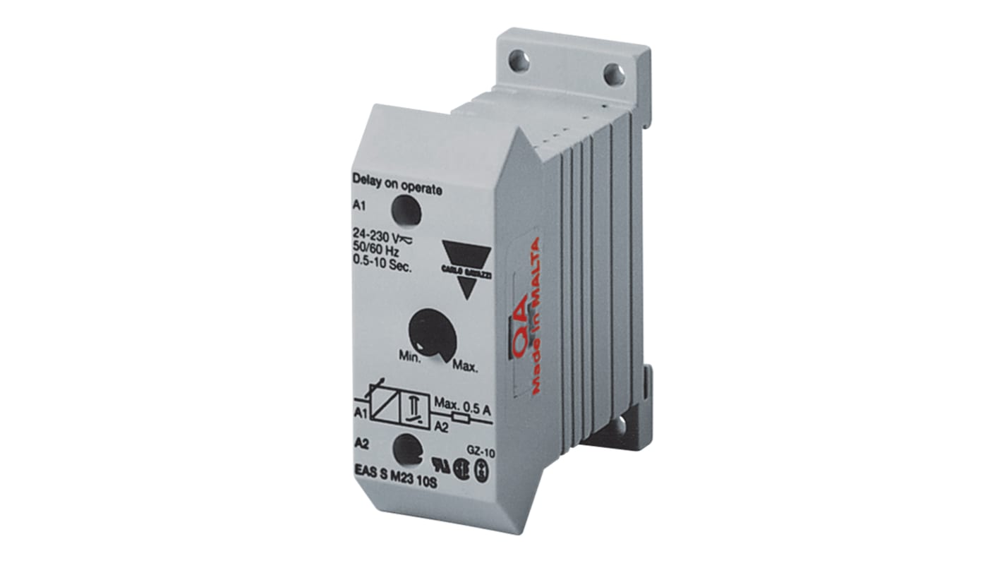 Temporizador monofunción Carlo Gavazzi, 230V ac, 1 Contacto, SPST