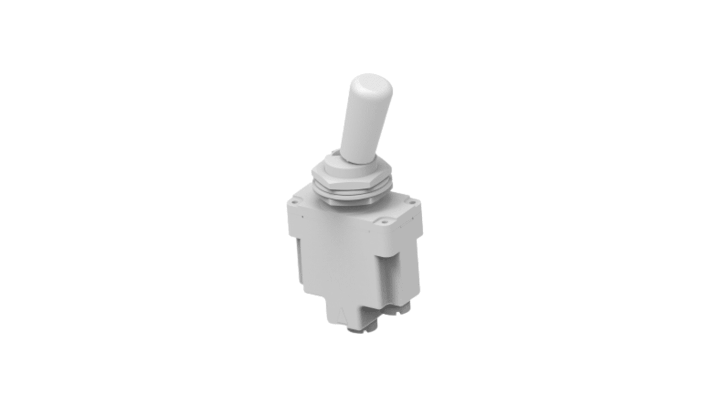 TE Connectivity Toggle Switch, Through Hole Mount, (On)-Off, SPST, Screw Terminal