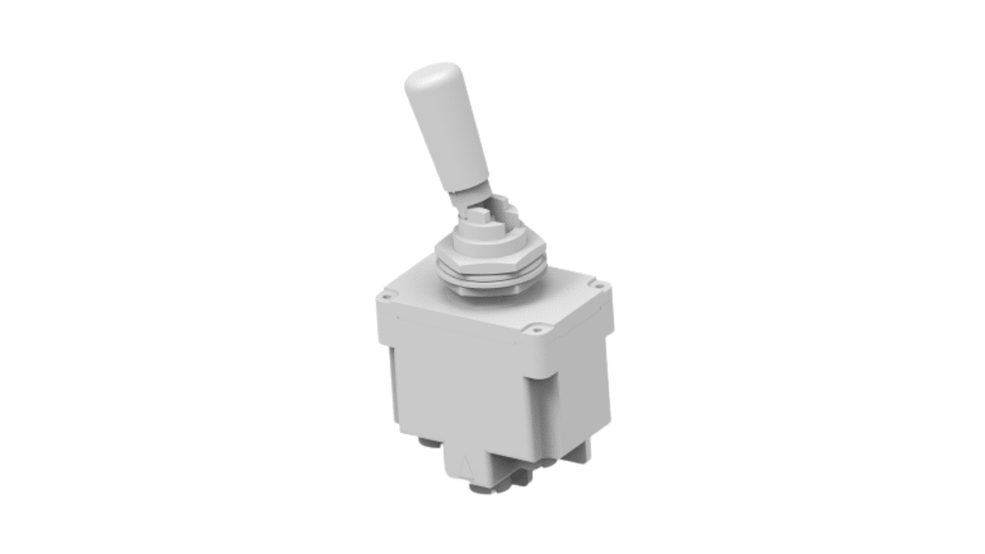 TE Connectivity Toggle Switch, Through Hole Mount, On-On, DPDT, Screw Terminal