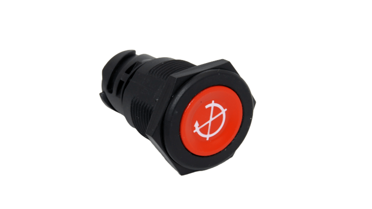 TE Connectivity Push Button Switch, Momentary, Through Hole, 3PDT, 32V