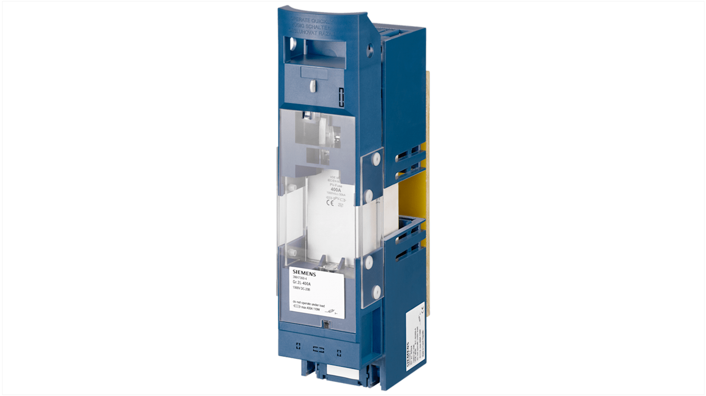 Siemens 250A Rail Mount Fuse Holder, 1P, 1.5kV