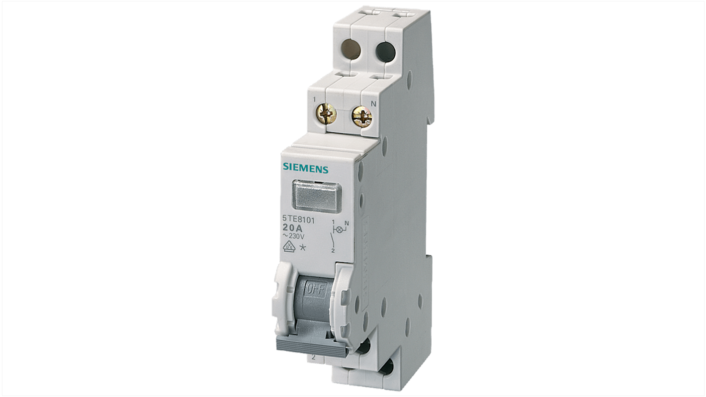 Siemens 2P Pole Non-Fused Switch Disconnector - 20A Maximum Current