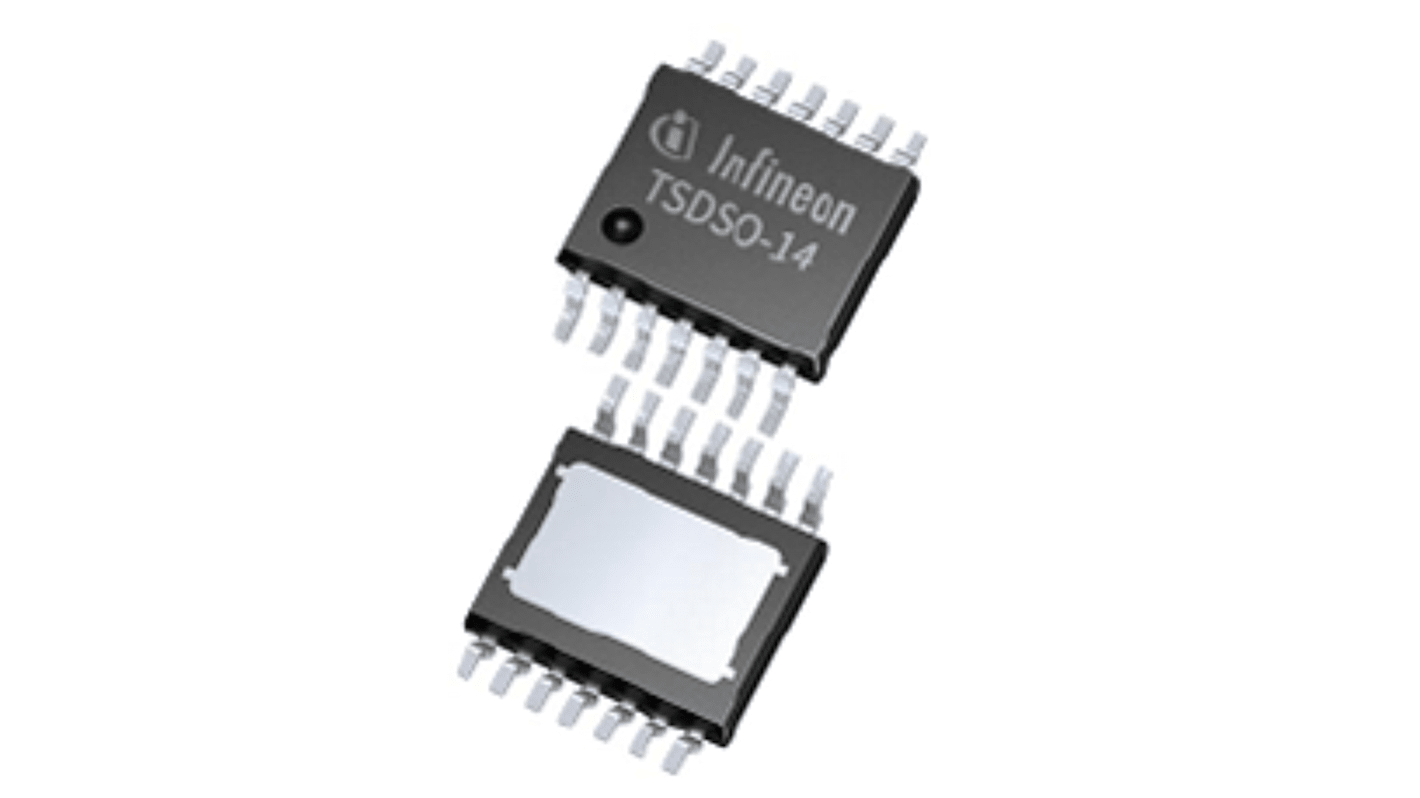 Switch di alimentazione CI Infineon High side, 4 canali, TSDSO, 14 pin, 28 V, 1A