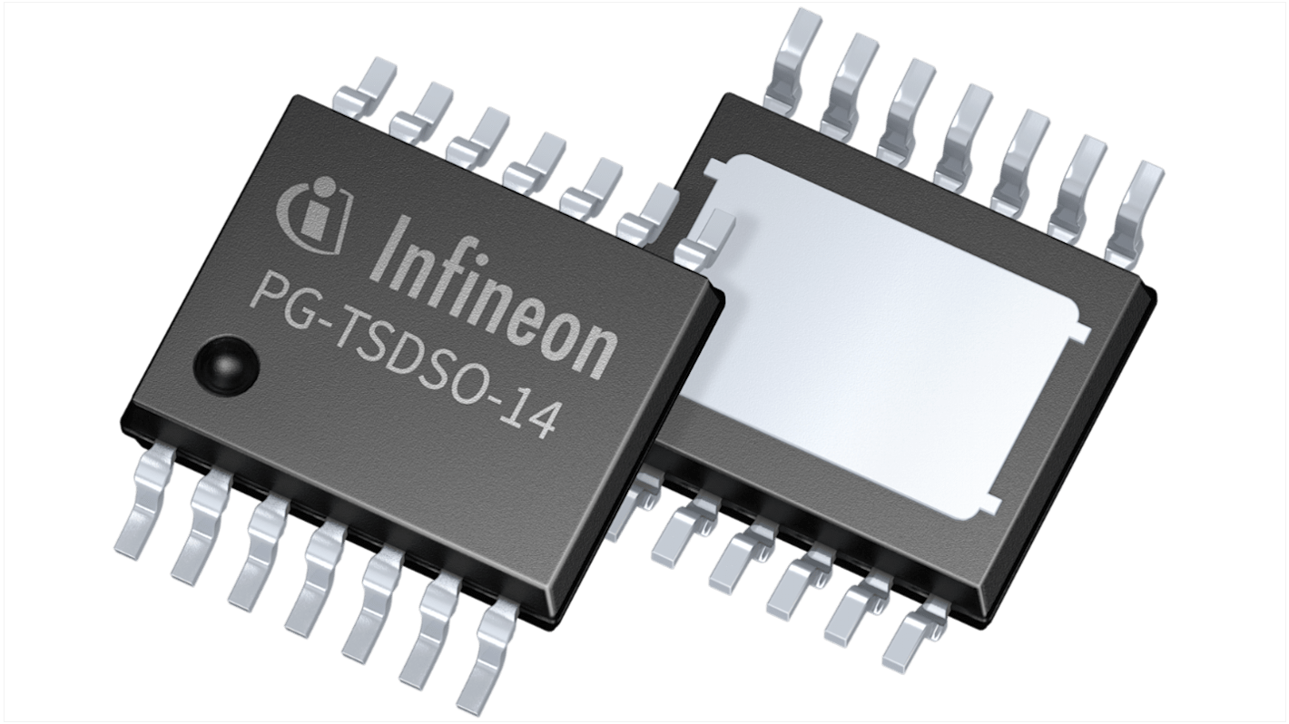 Infineon Motor Driver IC Quad TLE94004EPXUMA1, TSDSO, 14-Pin, 2A, 5,5 V, BLDC, Halbbrücke