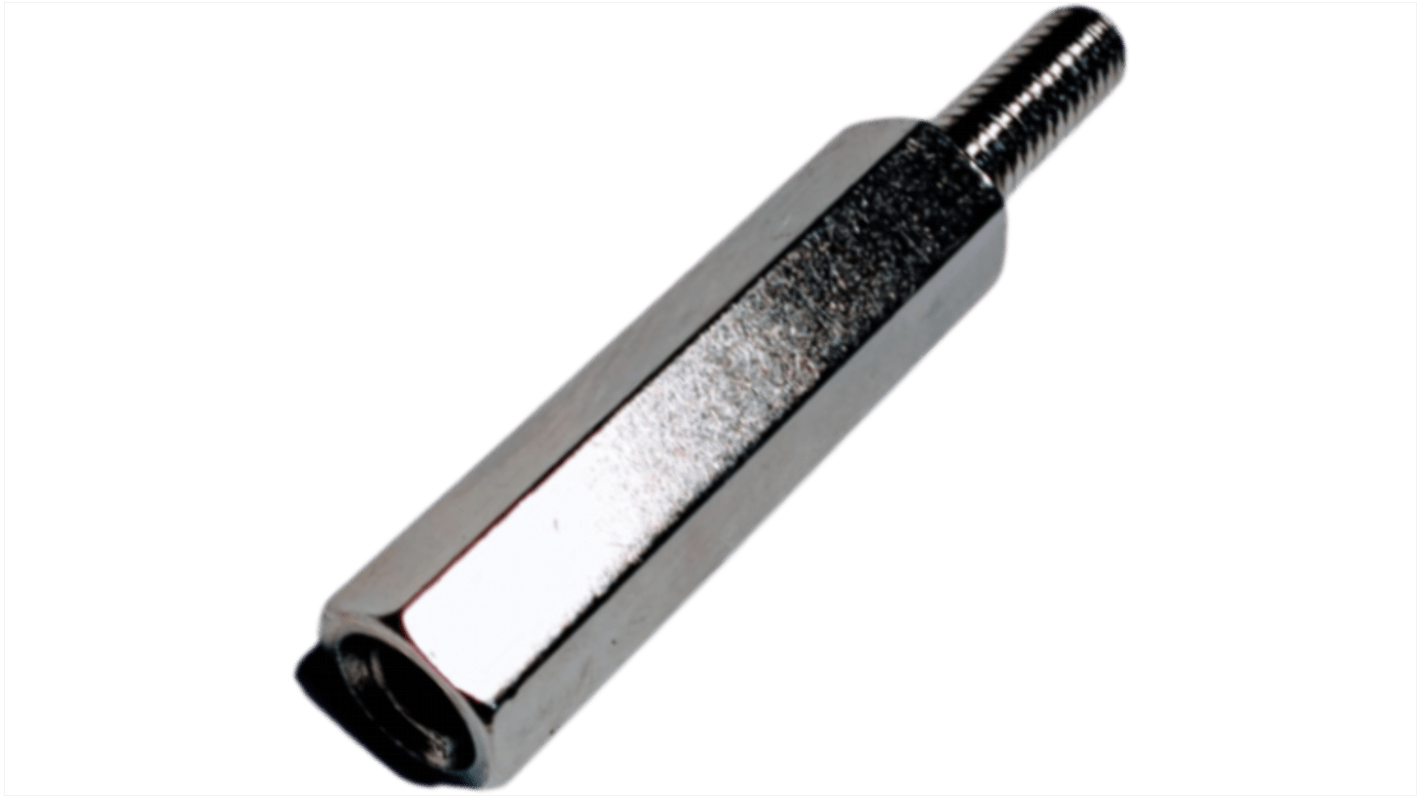 RS PRO Standoff, 18mm Body, Brass, 18mm Stud RS