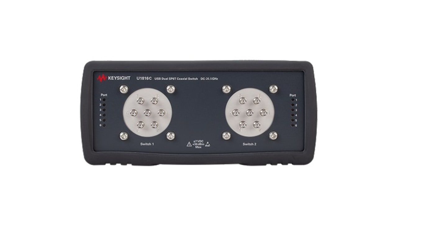 Commutateur coaxial, Keysight Technologies, U1816C, Impédence de sortie 50Ω à 26.5GHz